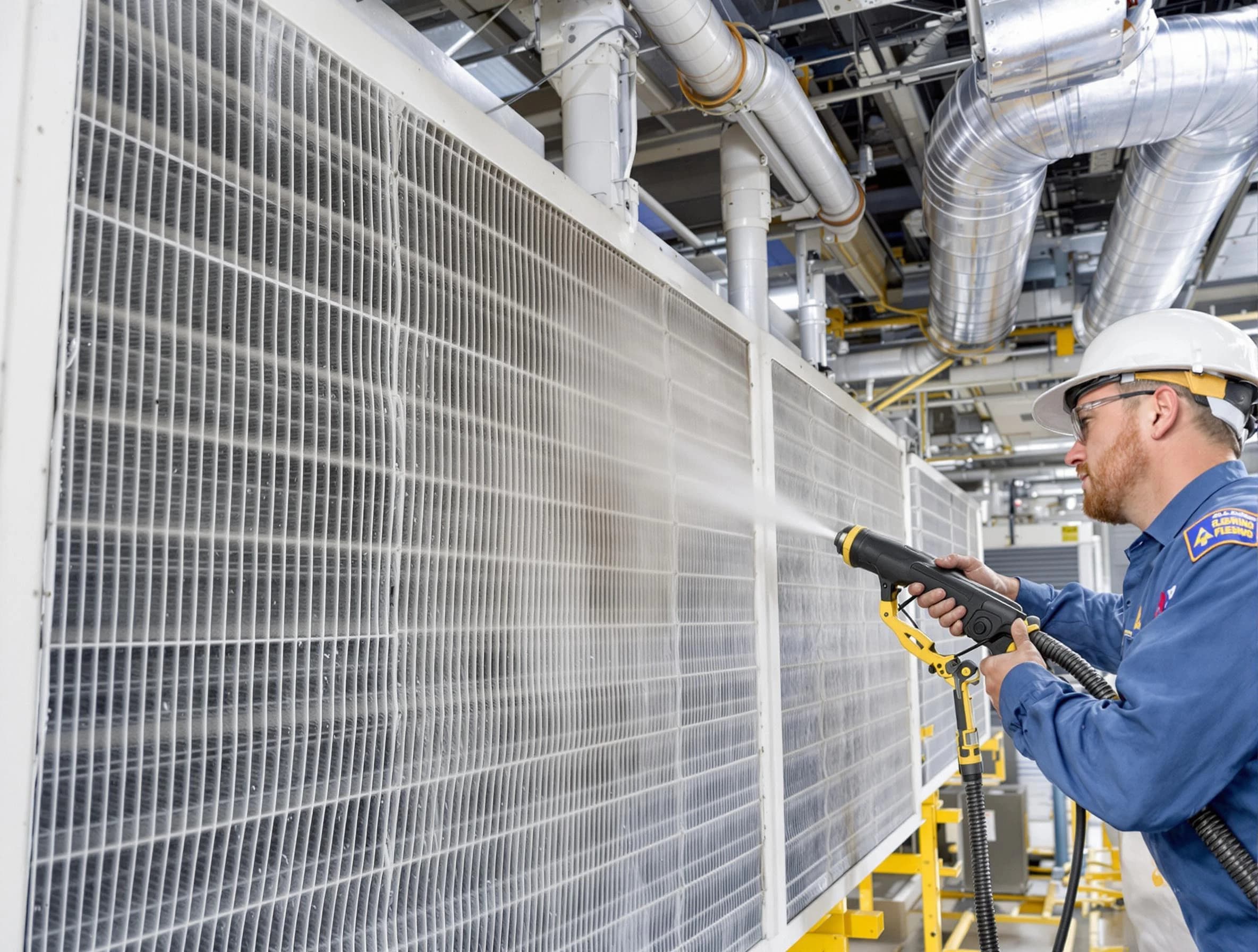 Professional commercial coil cleaning by Tyrone Air Duct Cleaning in Tyrone