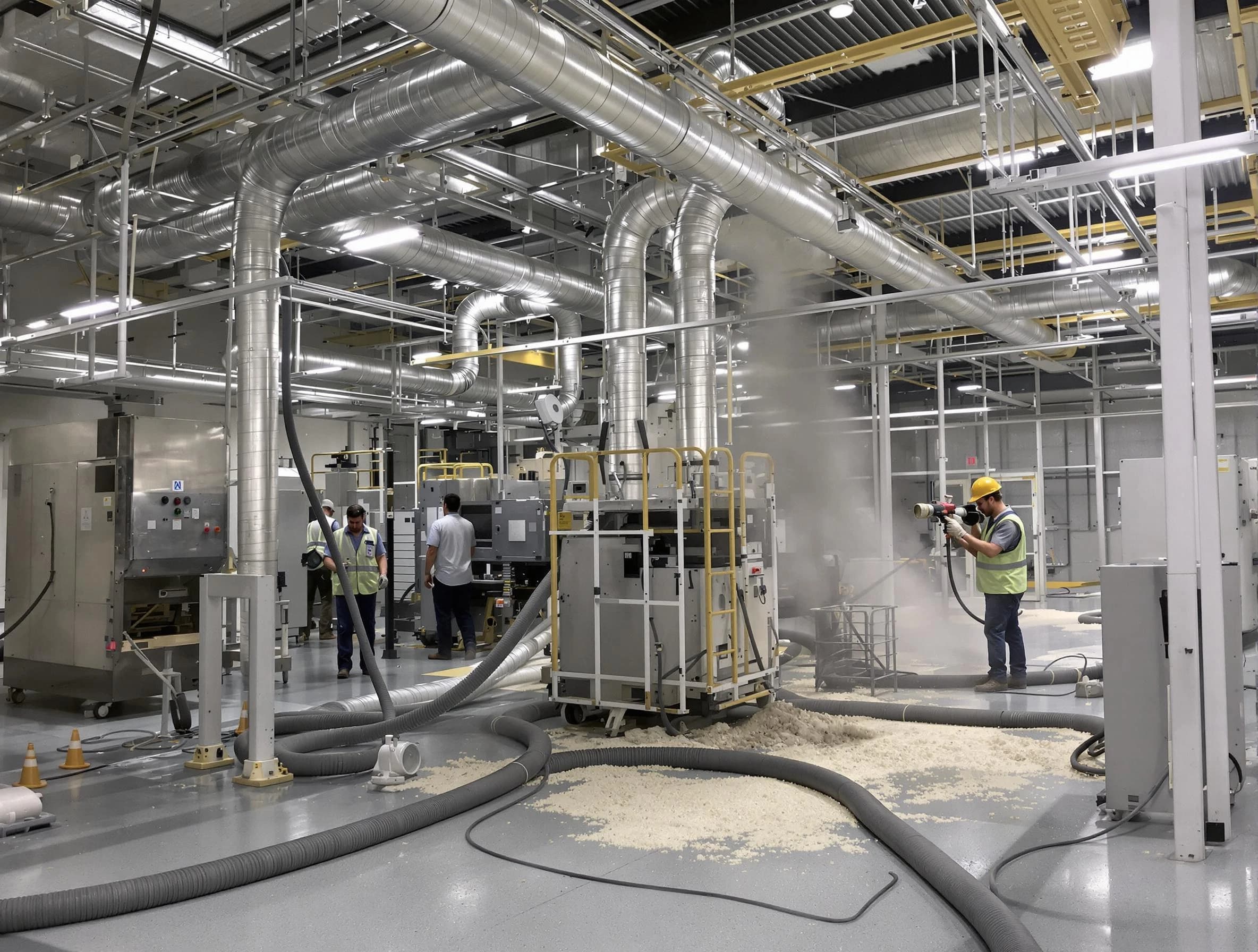 Heavy-duty industrial duct cleaning by Tyrone Air Duct Cleaning in Tyrone