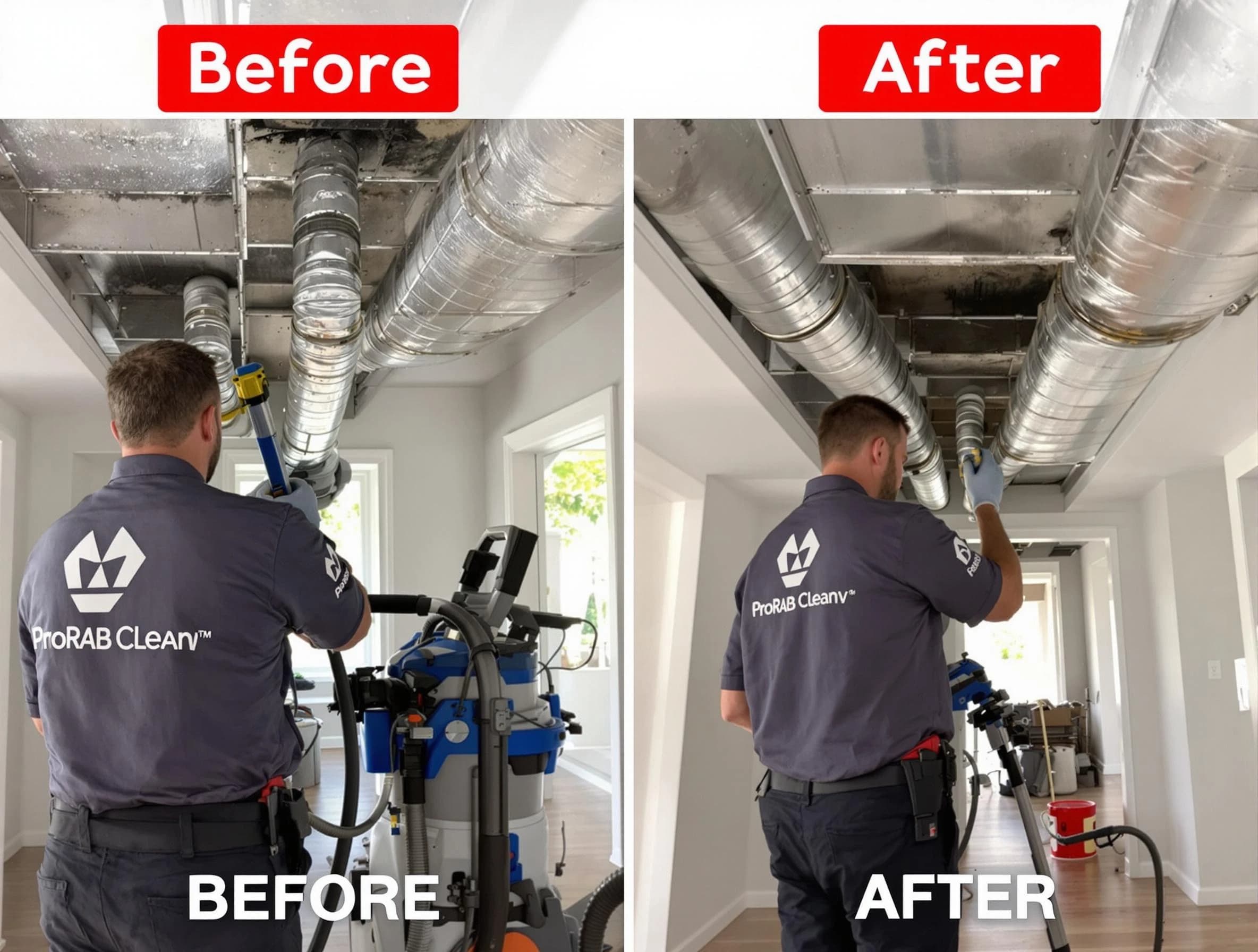 Tyrone Air Duct Cleaning expert performing thorough residential duct cleaning in a Tyrone home